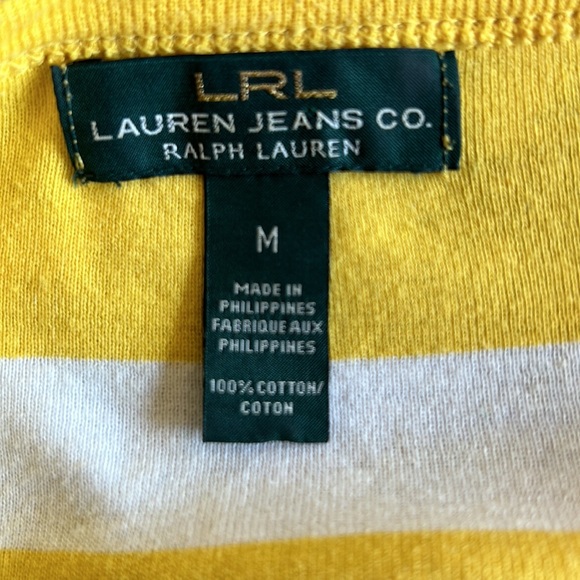 Lauren Ralph Lauren Stripped 3/4 sleeve blouse sz M - Picture 9 of 10